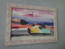 Salvatore Magazzini "Marina" anni 90 cm 20x30 olio su cartone