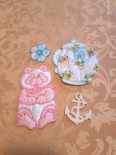 Lotto 4 patch toppe  vintage  applicazione a cucitura  Nuove