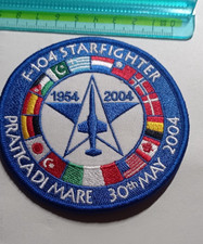 PATCH TOPPA DISTINTIVO AERONAUTICA MILITARE F104 STARFIGHTER 2004 PRATICA D MARE