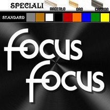 coppia adesivi sticker FOCUS