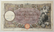 BANCONOTA 500 Lire Capranesi