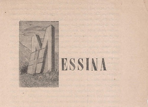 Messina capolettera del 1871 - capolettera,