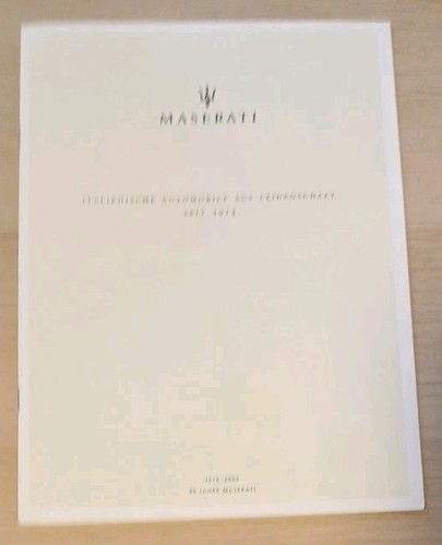 Maserati 1914 2004 jahre - 1914-2004,