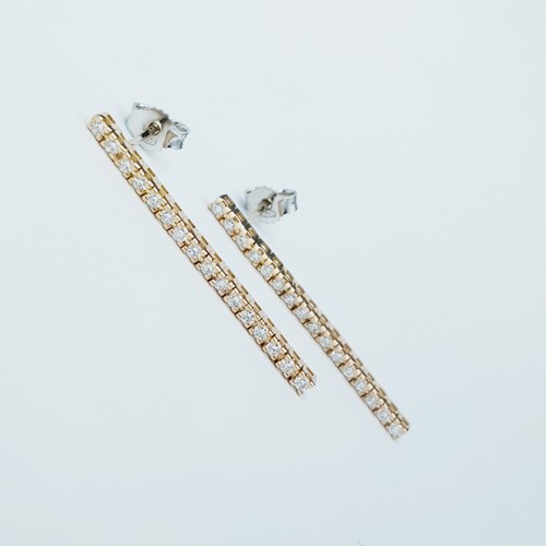 Orecchini tennis oro kt - in,