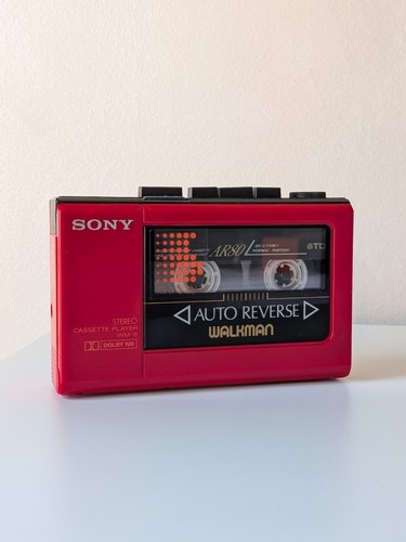 Sony walkman red rare - sony,