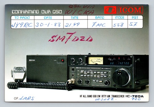 Ham radio qsl sm7dzd - qsl, a