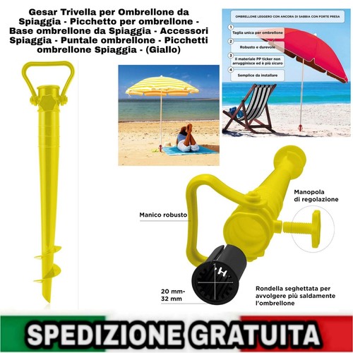 Trivella ombrellone da - x,