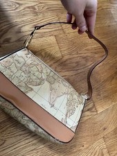 borsa a mano marrone-beige con motivo mappe Alviero Martini?