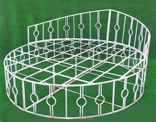 GRANDE LETTO TONDO MATRIMONIALE DA ESTERNO IN FERRO BATTUTO - ARTIGIANALE!!!