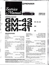 PIONEER GM43, GM-42, GM-41