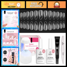 Short Almond Gel Nail Kit with