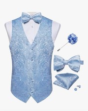 Gilet smoking uomo seta