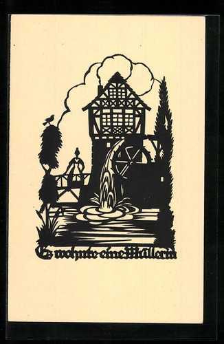 Cartolina artista viveva - cartolina, una