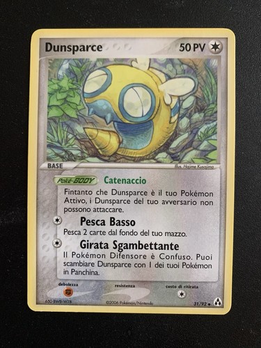 Carta pokemon dunsparce - , 31/92