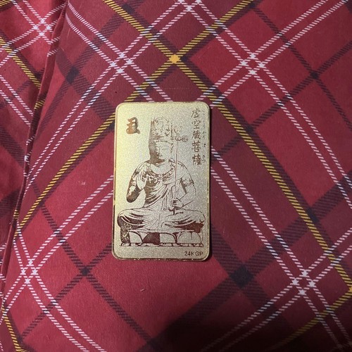 Carta statua buddha - buddha, placcata