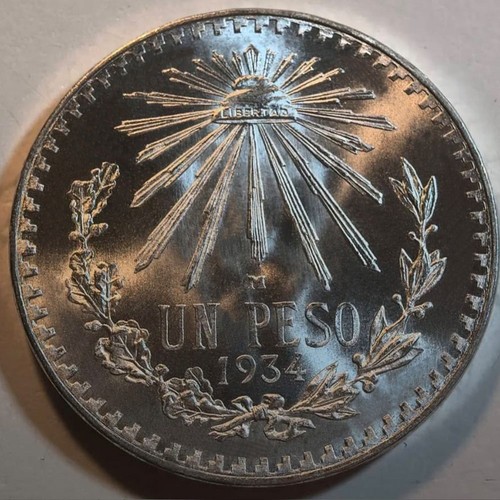 Messico peso 1934 fior di - peso,