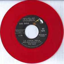 LUCIO BATTISTI  "IL RARISSIMO 45 giri colore ROSSO"  stampa ECUADORIANA del 1981