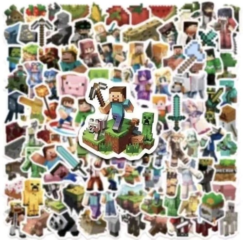 Set 100 adesivi - , minecraft