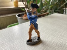 Figurine (vecchie) - 2 pezzi - Steuben Parade 1776 USA - Elastolin - Lineol - 7,5 cm