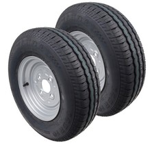 2 X Ruota 145/80R10 Ruota Completa 145 R 10 145/10 LK 100x4 Cerchio 3,50x10