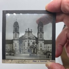 Glass magic lantern slide - magic,