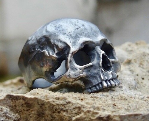 Anello teschio argento - anello,
