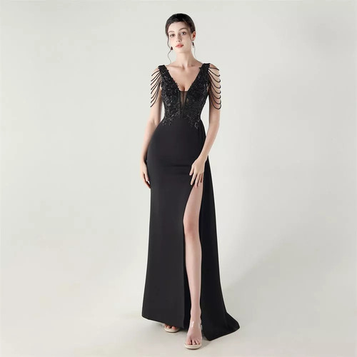 Abito sera elegante nero - abito,