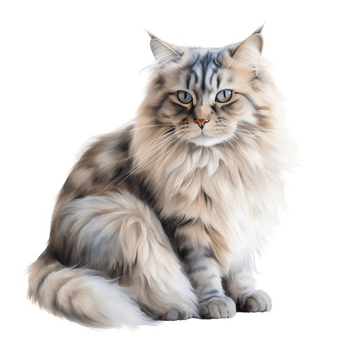 Adesivi gatto siberiano - adesivi,