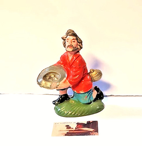 Pastore figurino per presepe - pastore,