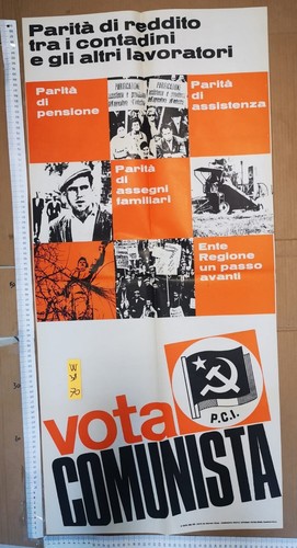 Manifesto originale pci vota - pci,