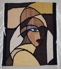 Arazzo astratto tessuto a mano