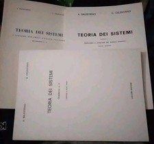 Balestrino Celentano TEORIA DEI SISTEMI in 3 volumi ed. Liguori 1982