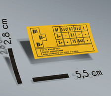 ADESIVO ALFA ROMEO con SCHEMA