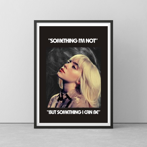 Billie eilish poster pop - a4.,