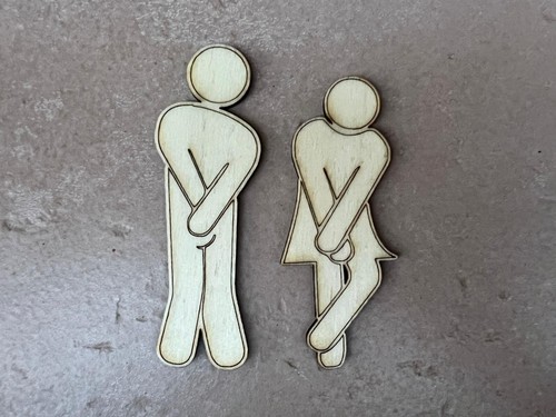 Omino segnaletico - omino, wc