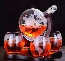 SET DECANTER WHISKY BOURBON
