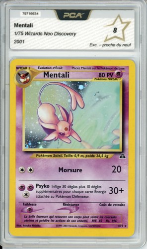 Carte pokémon mentali - carte, 1/75