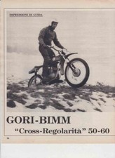 advertising Pubblicità  TEST MOTO GORI BIMM CROSS REGOLARITA 50/60 cc. 1973