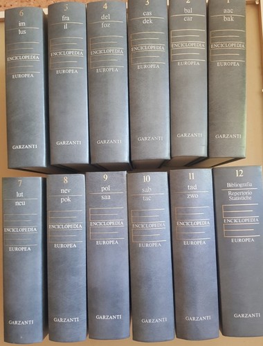 Enciclopedia europea garzanti - enciclopedia,