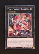 CARTA YU GI OH TRAPPOLATRICE RAFFLESIA SECRET RARE 1ED BOSH ITA NM