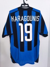 ?2003/04 KARAGOUNIS INTER authentic jersey retro vintage Grecia Ronaldo