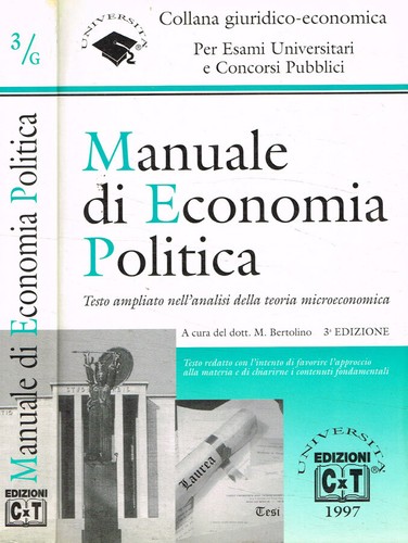 Manuale economia politica - economia,
