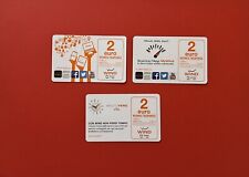 N. 3 schede telefoniche da