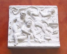BASSORILIEVO IN GESSO BIANCO