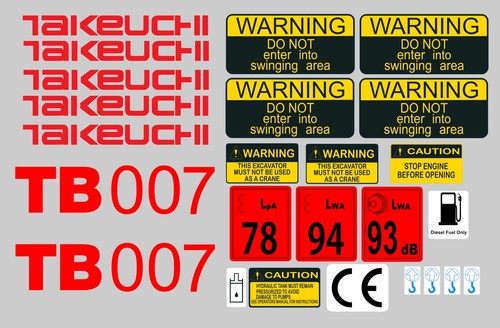 Takeuchi tb007 mini - tb007, escavatore