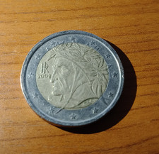 Moneta due euro dante - due,