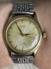 Orologio da polso meccanico vintage tedesco Ancre 17 rubini 20 micron placcato oro