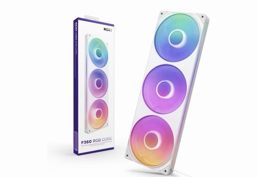 Nzxt f360 rgb - core, white