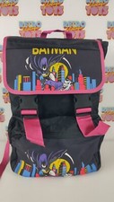 ZAINO SCUOLA BATMAN GOTHAM CITY ANNI 90 NEW RARO JOKER CARTOON NERO SCHIENALE