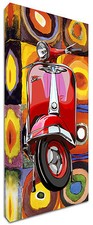 Quadro moderno VESPA KANDINSKY Arredamento Vintage Arte Arredo Stampa su tela